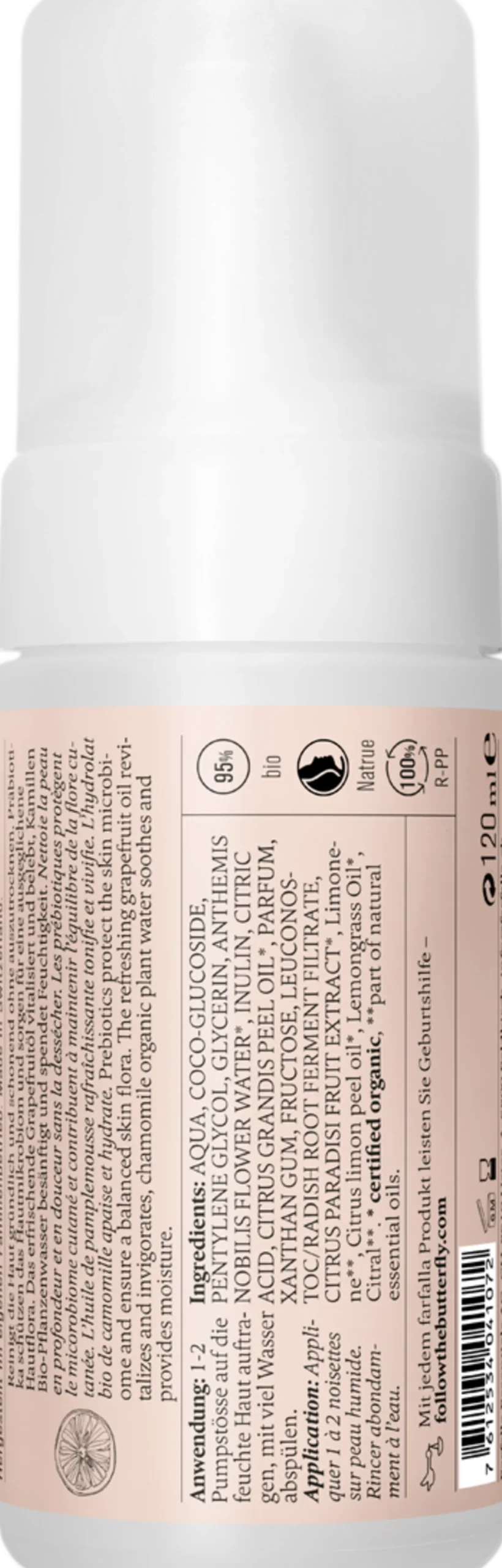 Cleansing Prebio Grapefruit Soft Cleansing Foam, 120 ml