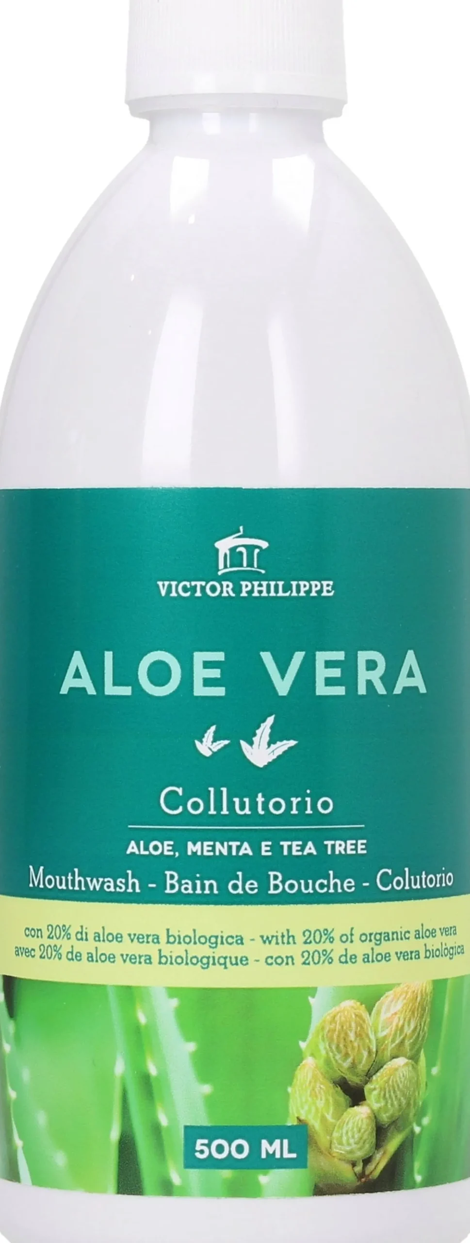 Collutorio Aloe, Menta e Tea Tree, 500 ml