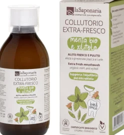 Collutorio Extra-Fresco Menta Bio e Xilitolo, 250 ml