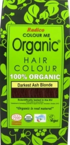 Colorante Vegetale per Capelli Darkest Ash Blonde, 100 g