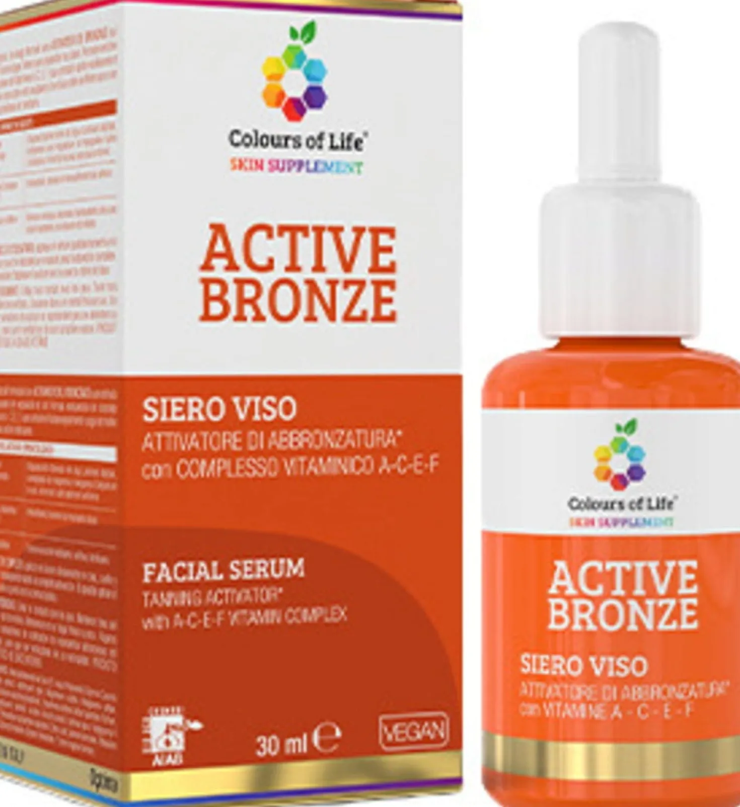 Colors of Life Siero Viso Attivatore di Abbronzatura, 30 ml
