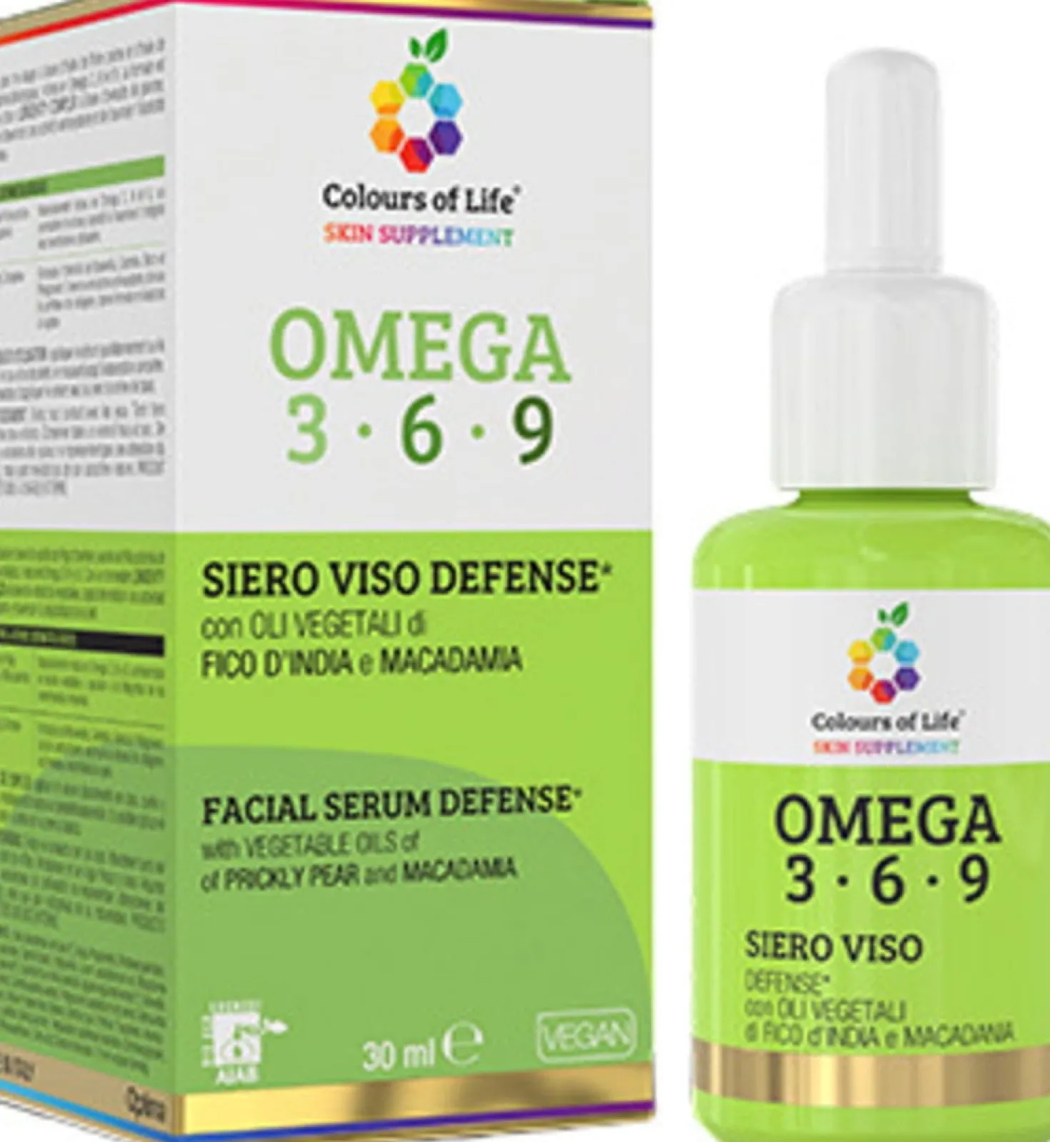 Colors of Life Siero Viso Omega 3-6-9, 30 ml