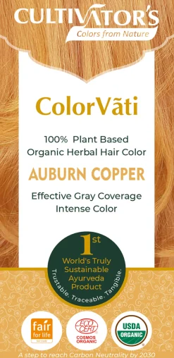 ColorVãti Organic Herbal Hair Color - 05 Auburn Copper, 100 g