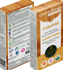 ColorVãti Organic Herbal Hair Color - 05 Auburn Copper, 100 g