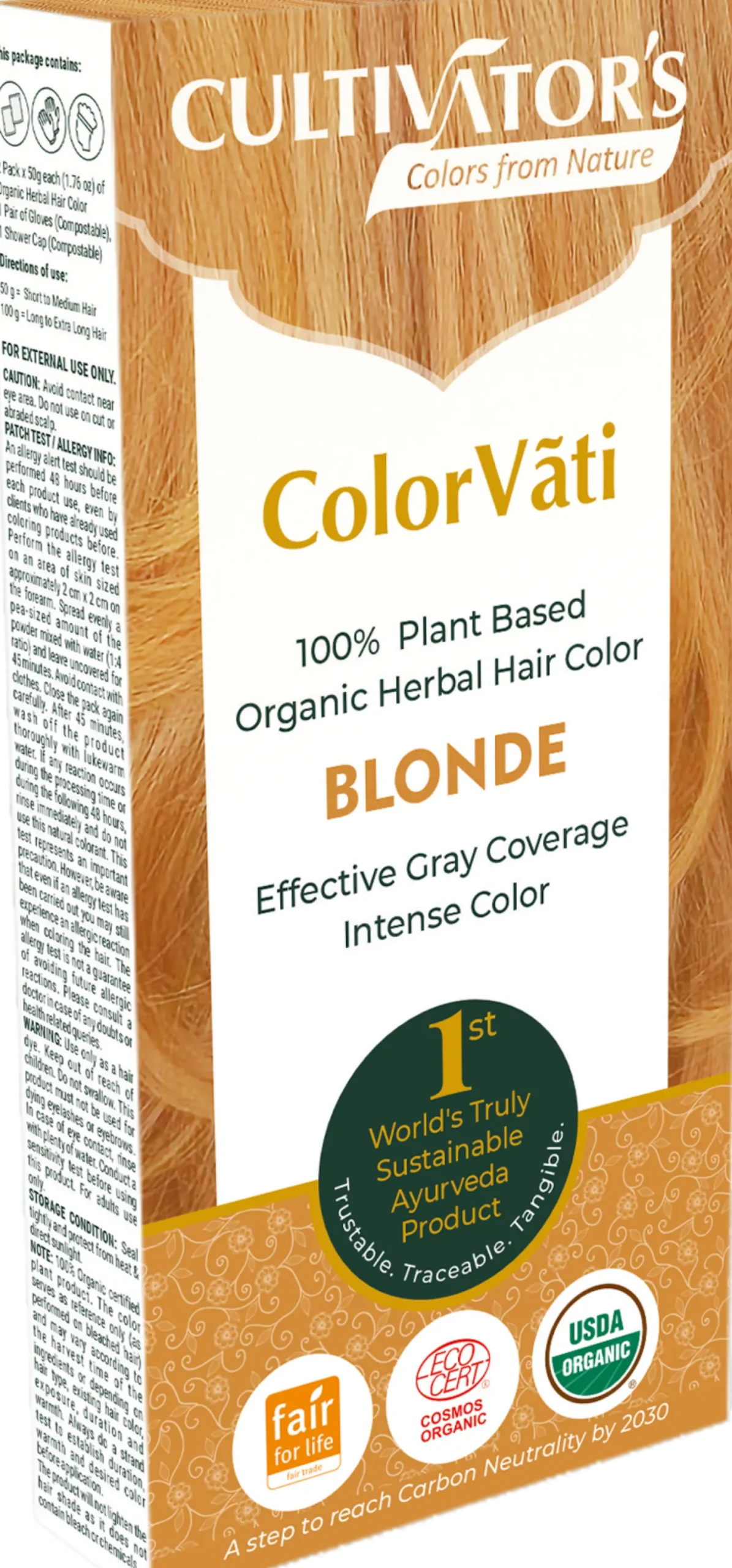 ColorVãti Organic Herbal Hair Color - 03 Blonde, 100 g
