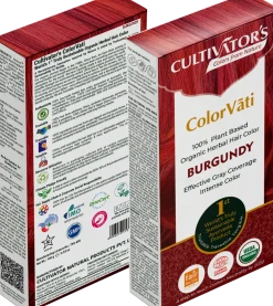 ColorVãti Organic Herbal Hair Color - 12 Burgundy, 100 g