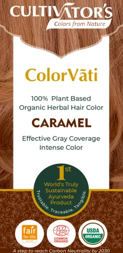 ColorVãti Organic Herbal Hair Color - 09 Caramel, 100 g