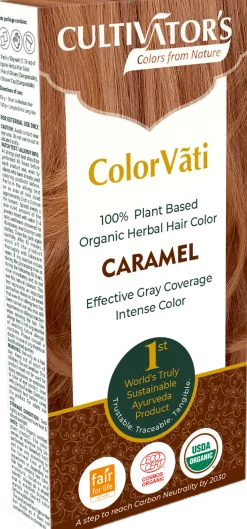 ColorVãti Organic Herbal Hair Color - 09 Caramel, 100 g