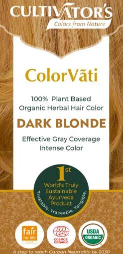 ColorVãti Organic Herbal Hair Color - 04 Dark Blonde, 100 g