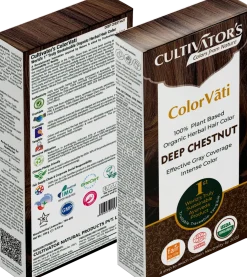 ColorVãti Organic Herbal Hair Color - 16 Deep Chestnut, 100 g