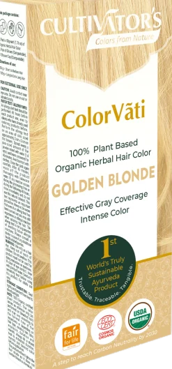 ColorVãti Organic Herbal Hair Color - 01 Golden Blonde, 100 g