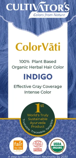 ColorVãti Organic Herbal Hair Color - Indigo, 100 g