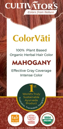 ColorVãti Organic Herbal Hair Color - 13 Mahogany, 100 g