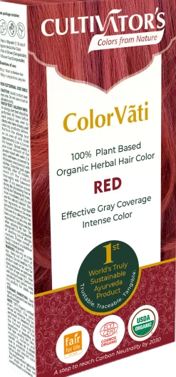 ColorVãti Organic Herbal Hair Color - 10 Red, 100 g