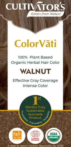 ColorVãti Organic Herbal Hair Color - 14 Walnut, 100 g