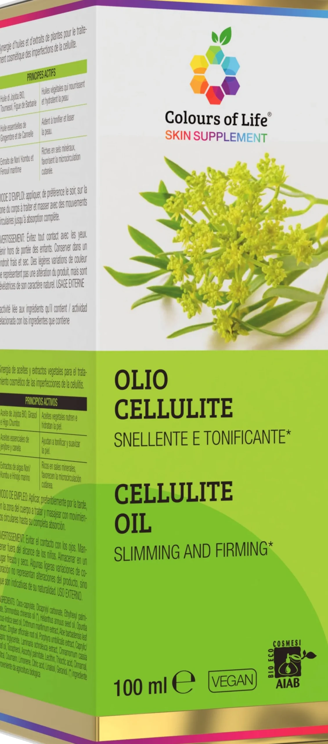 Colours of Life Olio Cellulite, 100 ml