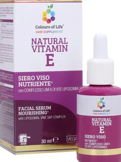 Colours of Life Siero Viso Nutriente alla Vitamina E, 30 ml