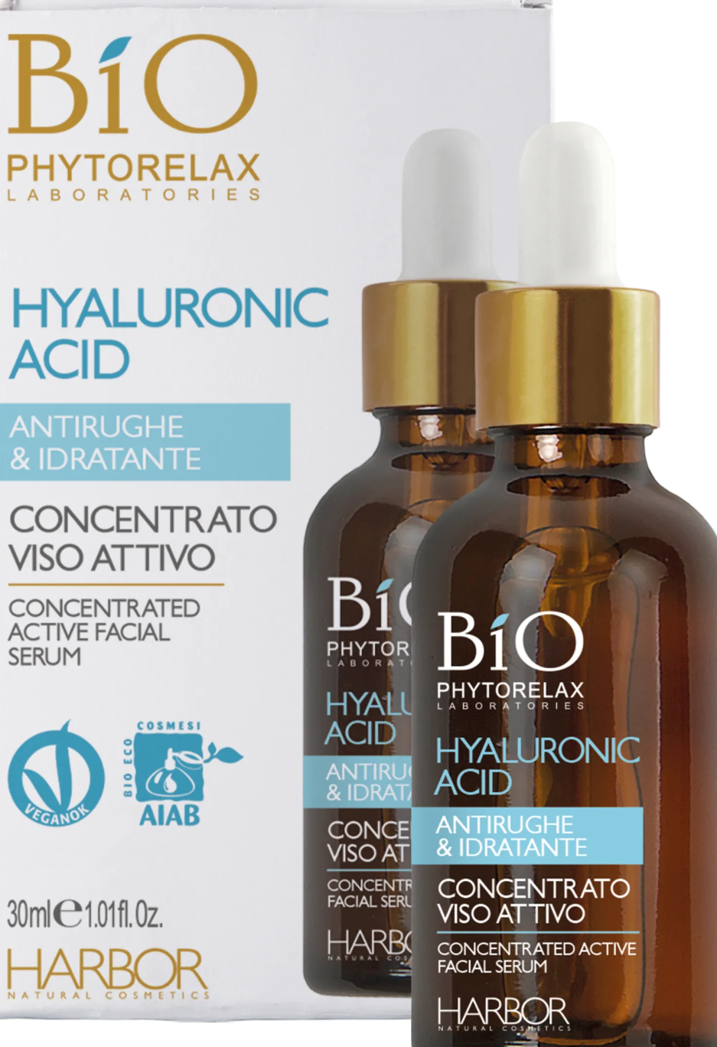 Concentrato Viso Attivo Antirughe e Idratante - Hyaluronic Acid, 30 ml