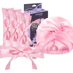COOLCURL Sweet Dreams Satin Set, Black