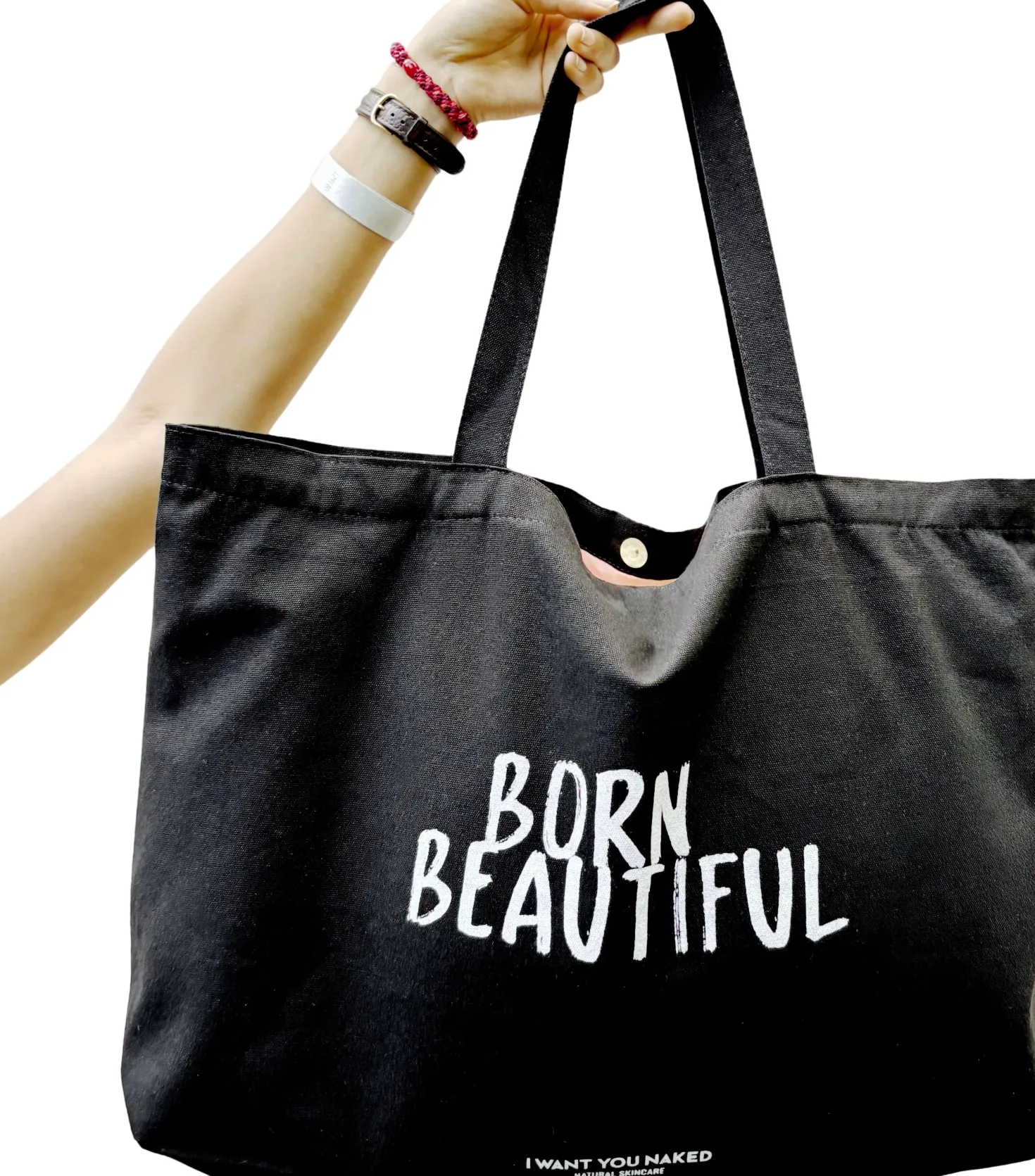 Cotton Bag BORN BEAUTIFUL XL
