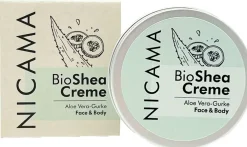 Crema al Burro di Karité Bio, Aloe Vera e Cetriolo, 50 ml