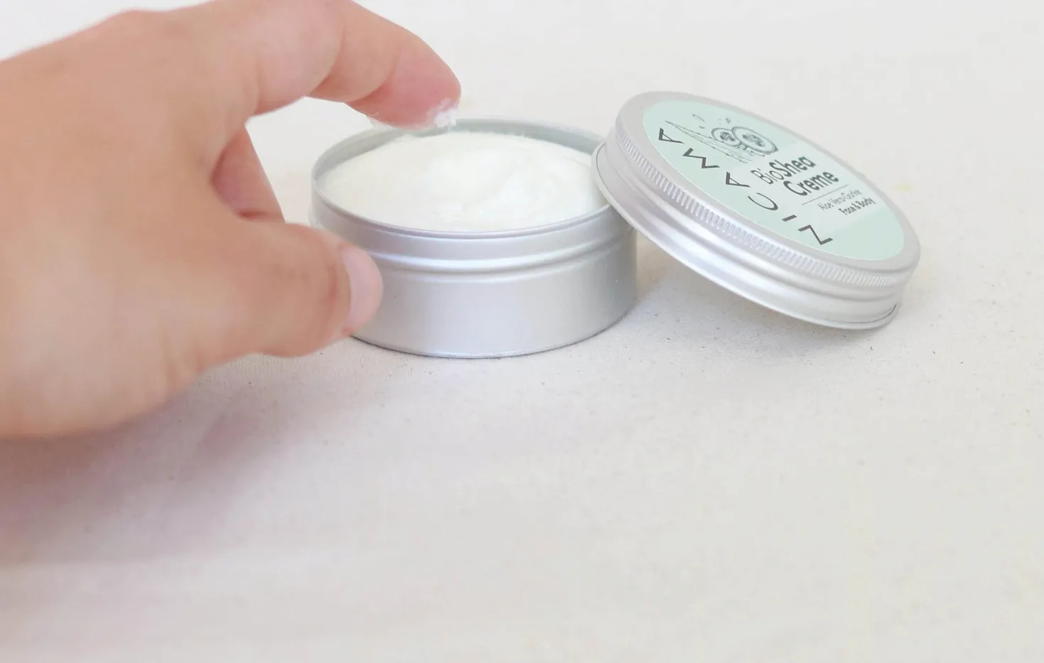Crema al Burro di Karité Bio, Aloe Vera e Cetriolo, 50 ml