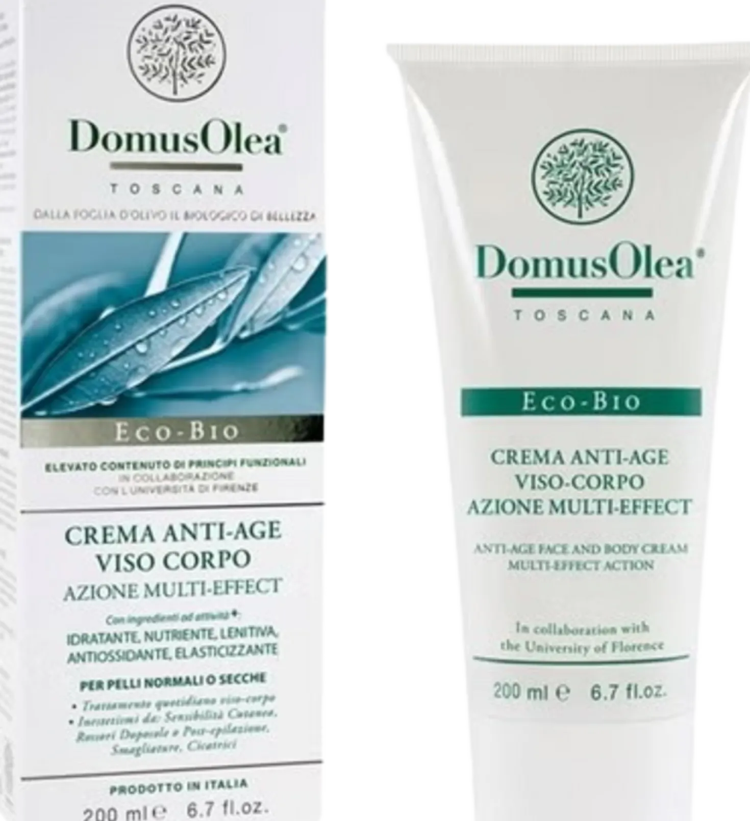 Crema Anti Age Viso e Corpo Azione Multieffect, 200 ml