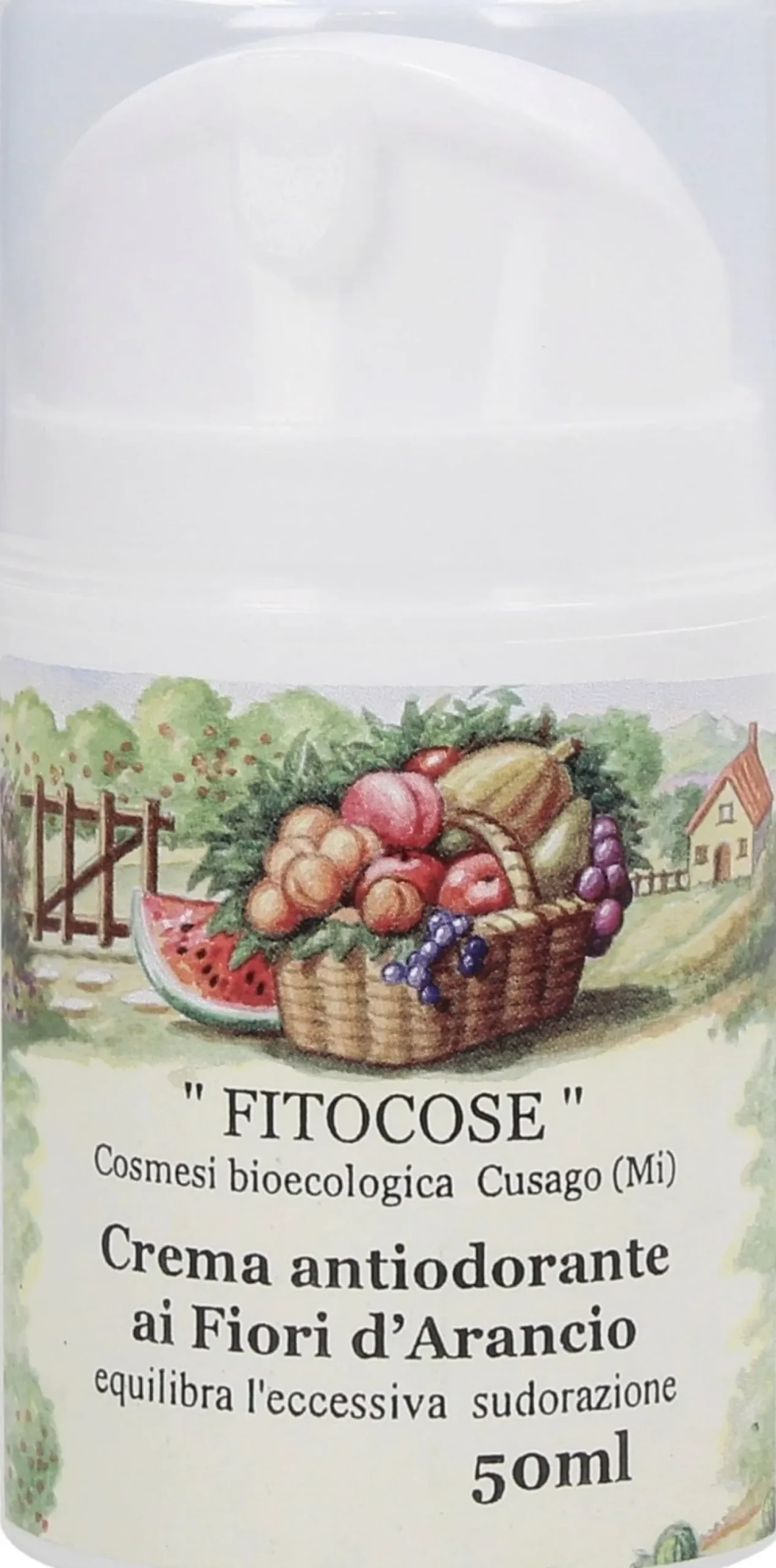 Crema Antiodorante ai Fiori Arancio, 50 ml