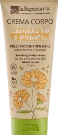 Crema Corpo Calendula Bio e Prebiotici, 200 ml