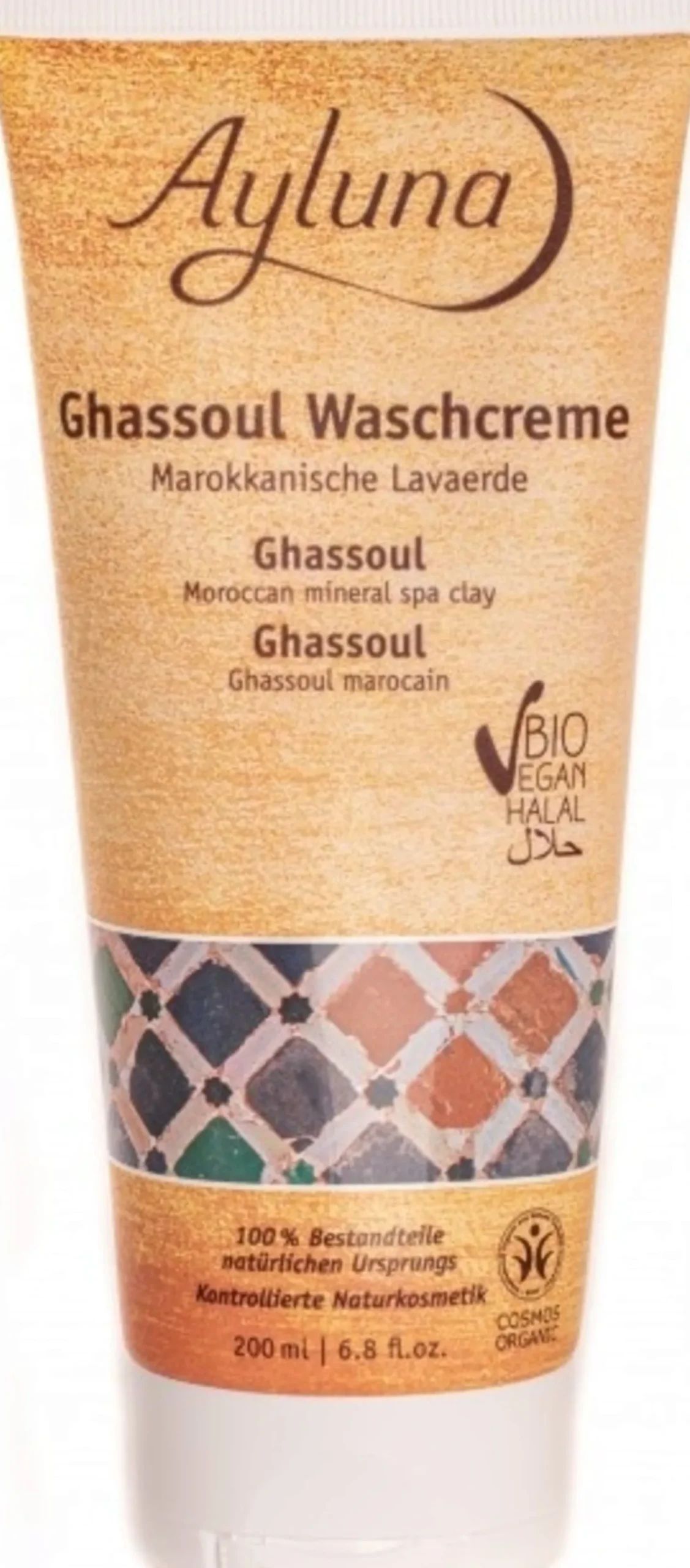 Crema Detergente Ghassoul, 200 ml