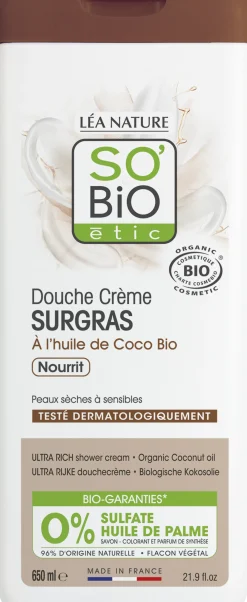 Crema Doccia Ultra Ricca al Cocco, 650 ml