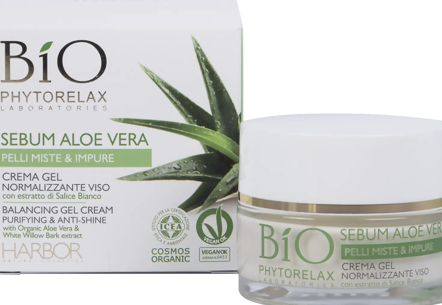 Crema Gel Normalizzante Viso - Sebum Aloe Vera, 50 ml