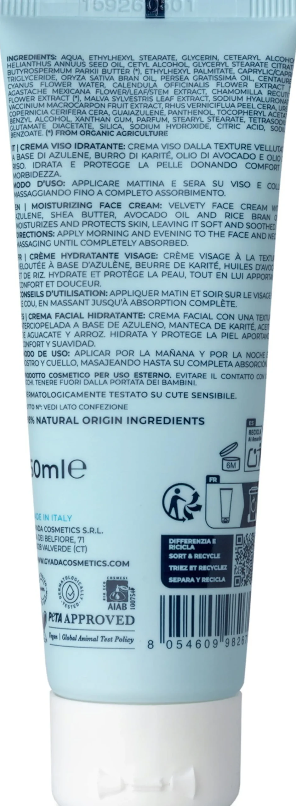 Crema Idratante Viso, 50 ml