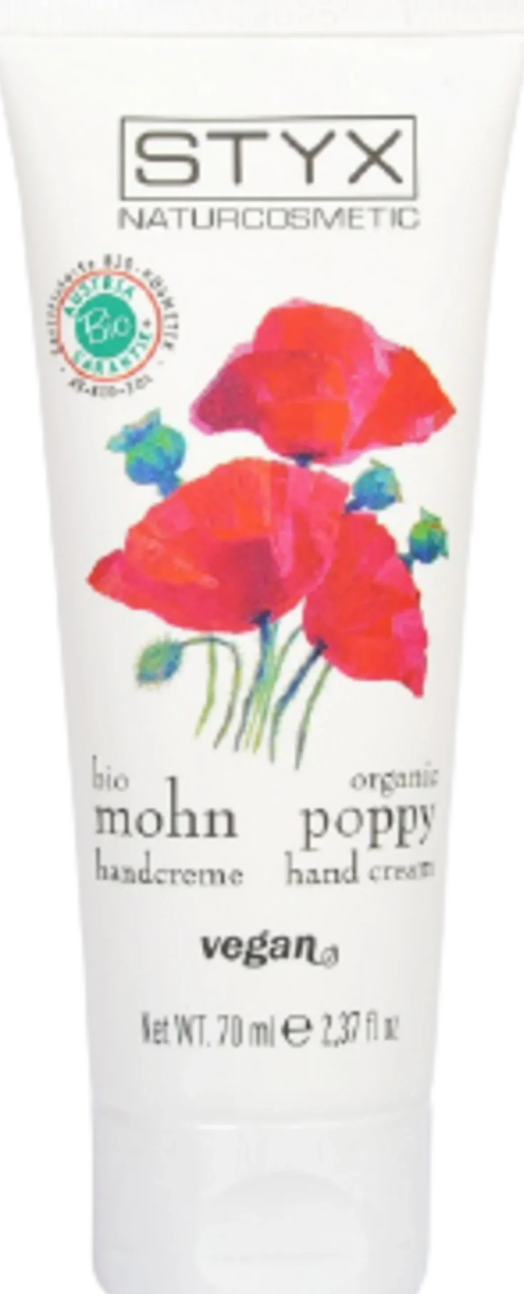 Crema Mani ai Semi di Papavero Bio, 70 ml