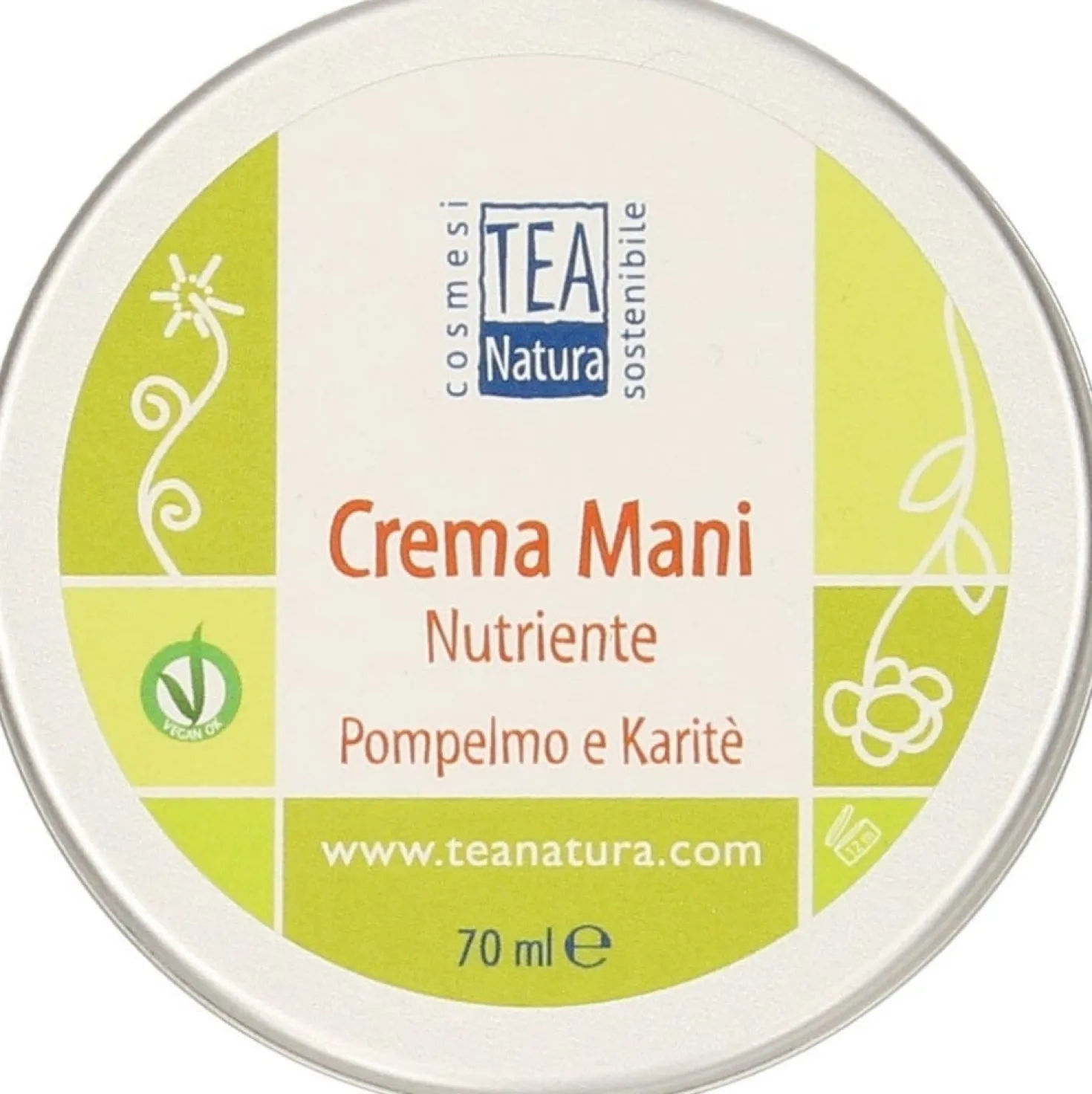 Crema Mani Nutriente Pompelmo & Karitè, 70 ml
