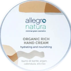 Crema Mani Ricca con Argan e Burro di Karité, 50 ml