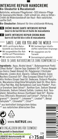 Crema Mani Riparatrice, 75 ml