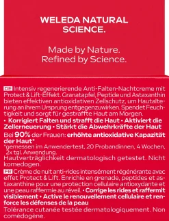 Crema Notte Rassodante al Melograno e Peptidi di Maca, 40 ml