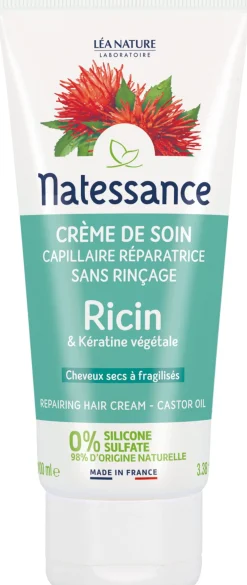 Crema per Capelli all'Olio di Ricino, 100 ml