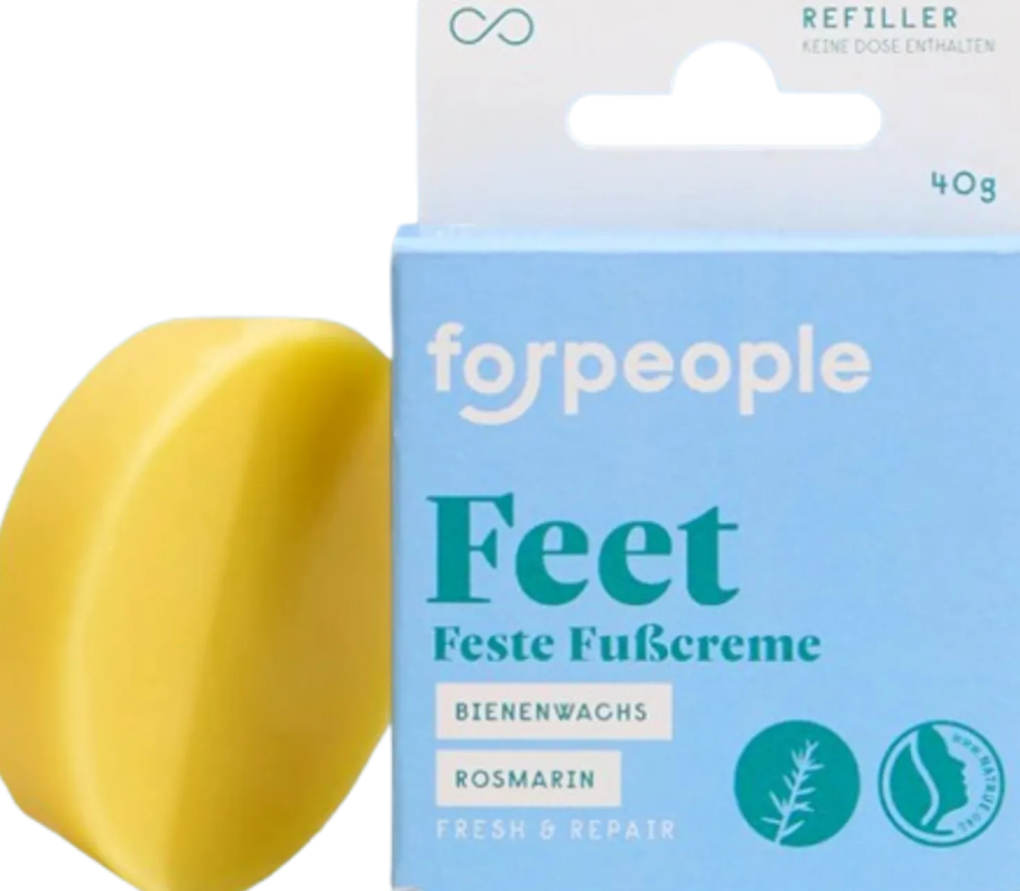 Crema Piedi Solida al Rosmarino, Ricarica (40 g)