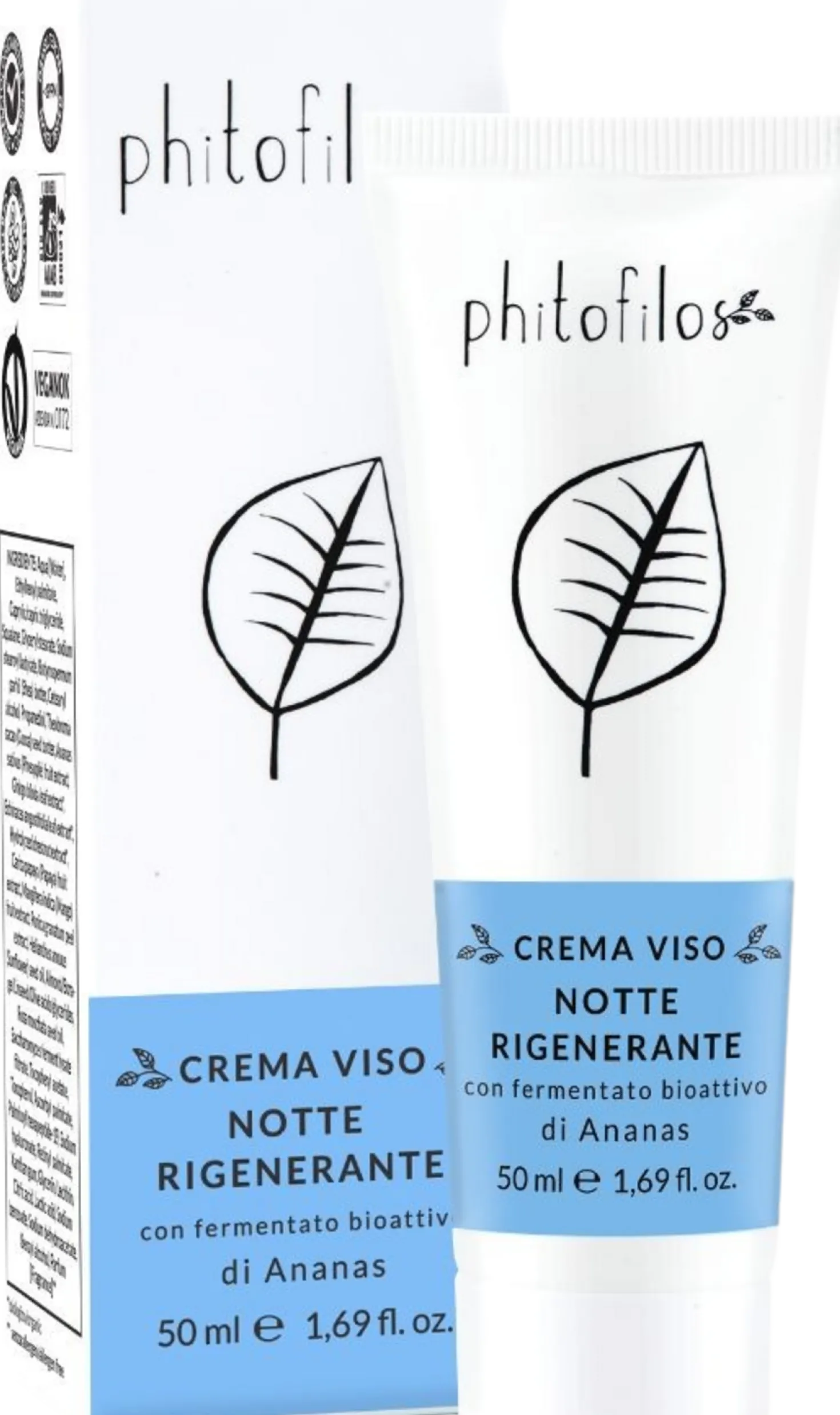 Crema Viso Notte Rigenerante, 50 ml