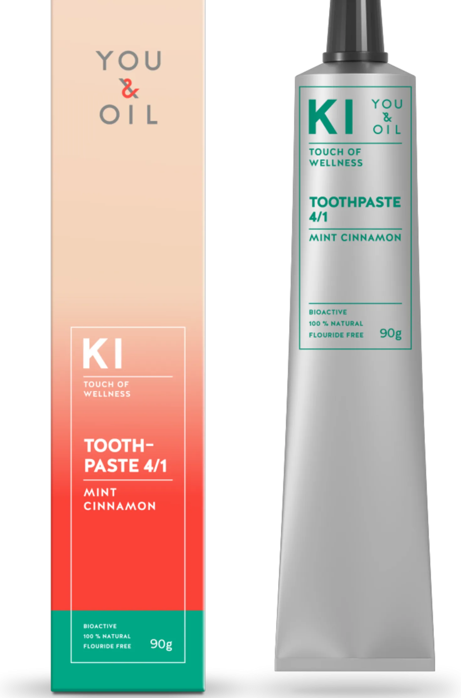 Dentifricio 4/1 - Cannella + Menta, 90 g