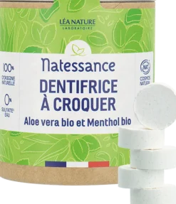 Dentifricio in Pastiglie Aloe Vera e Mentolo, 80 pezzi