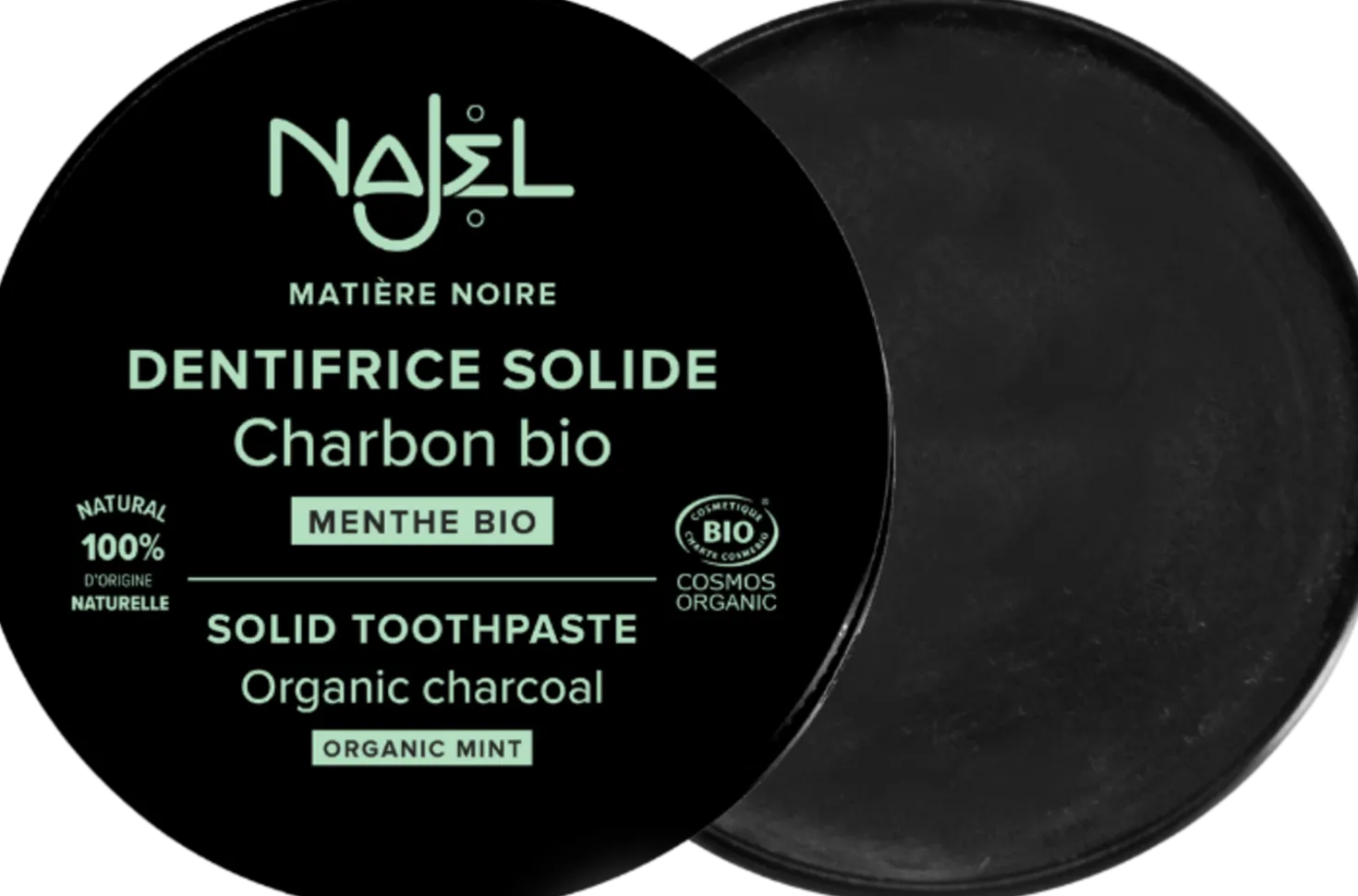 Dentifricio Solido con Carbone Attivo Bio, 33 g