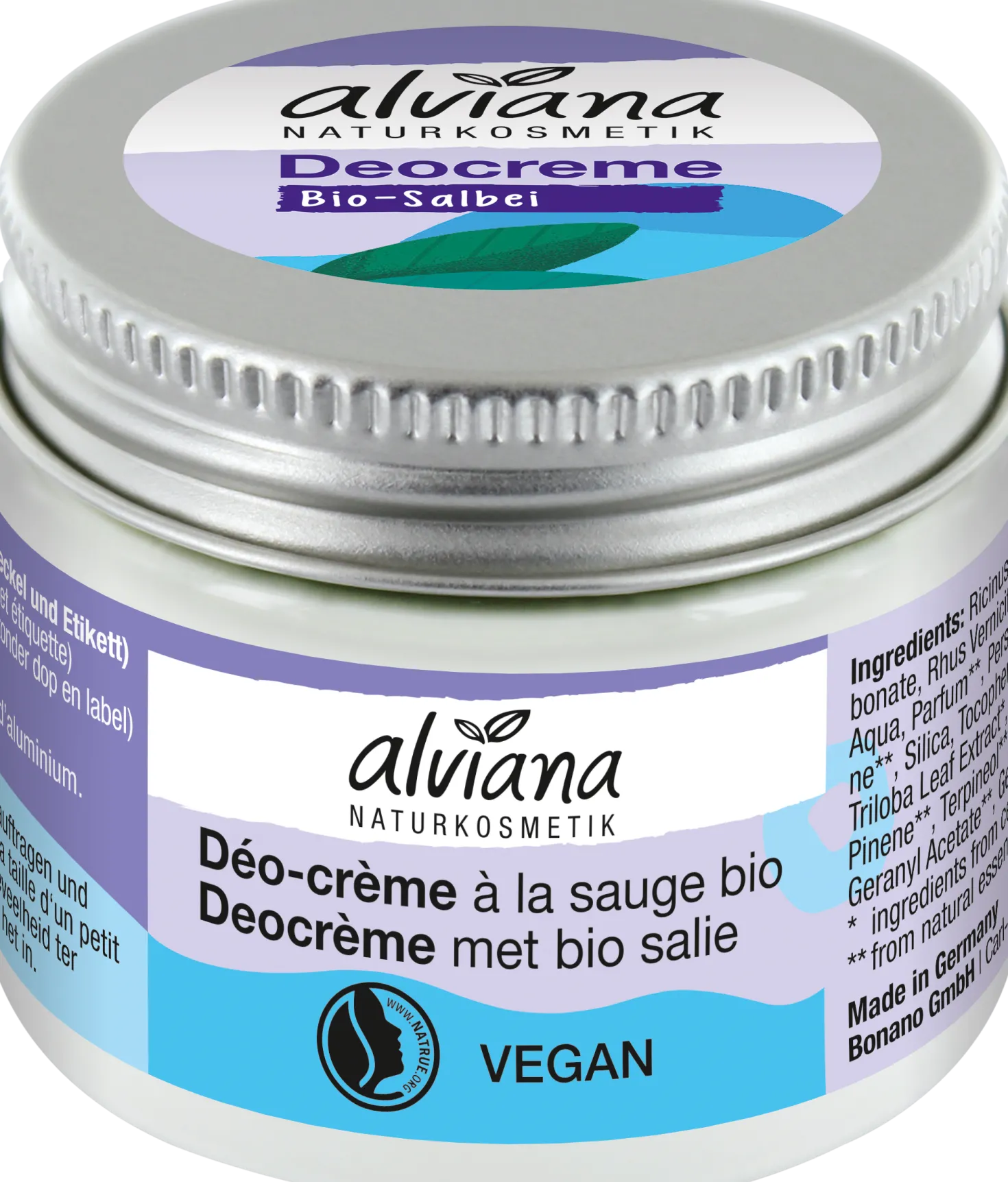 Deodorante in Crema alla Salvia Bio, 50 ml