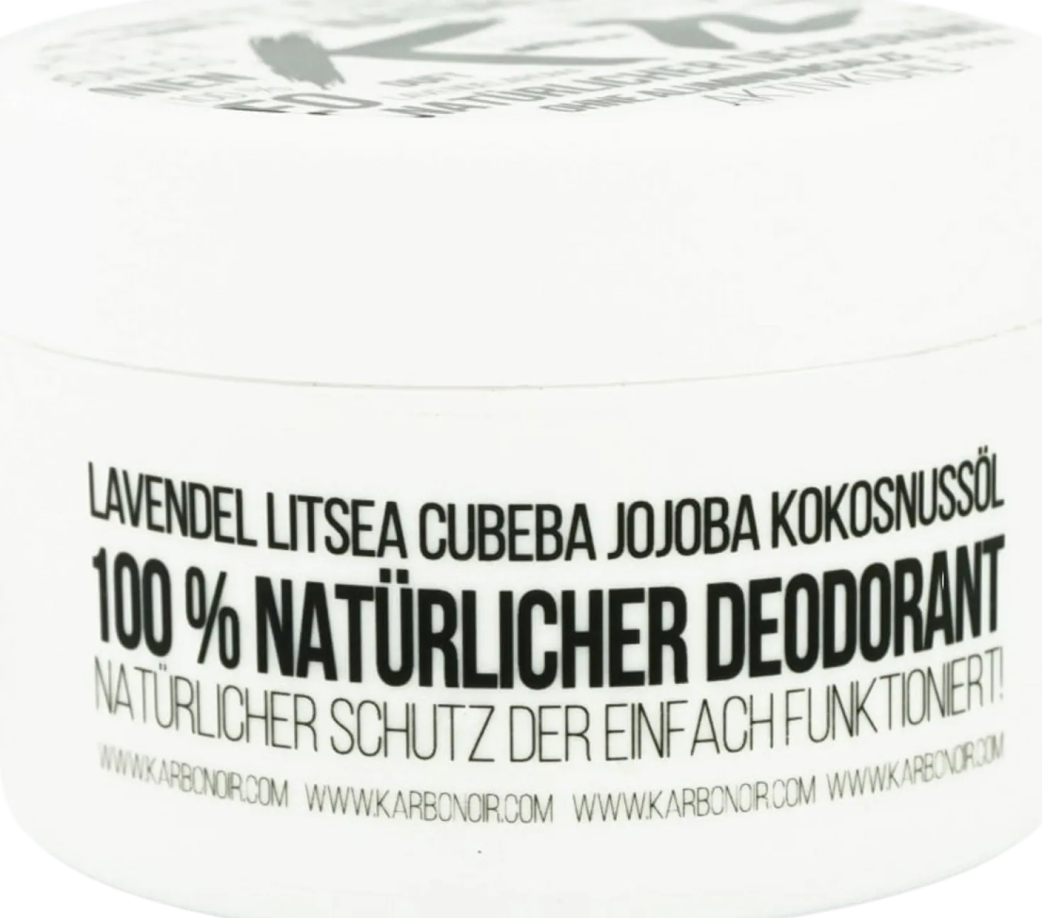 Deodorante in Crema con Carbone Attivo, 50 ml