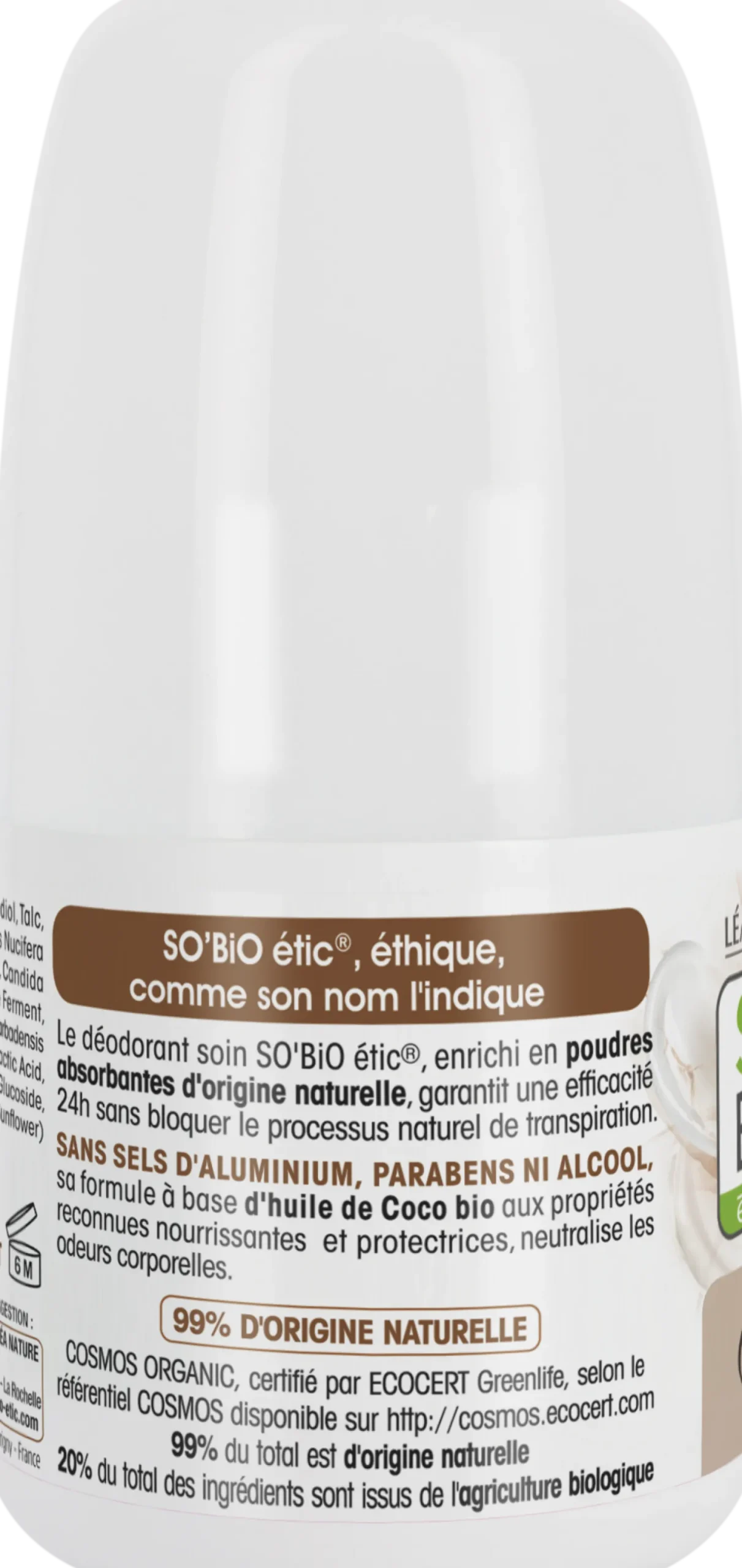 Deodorante Protettivo al Cocco Bio, 50 ml