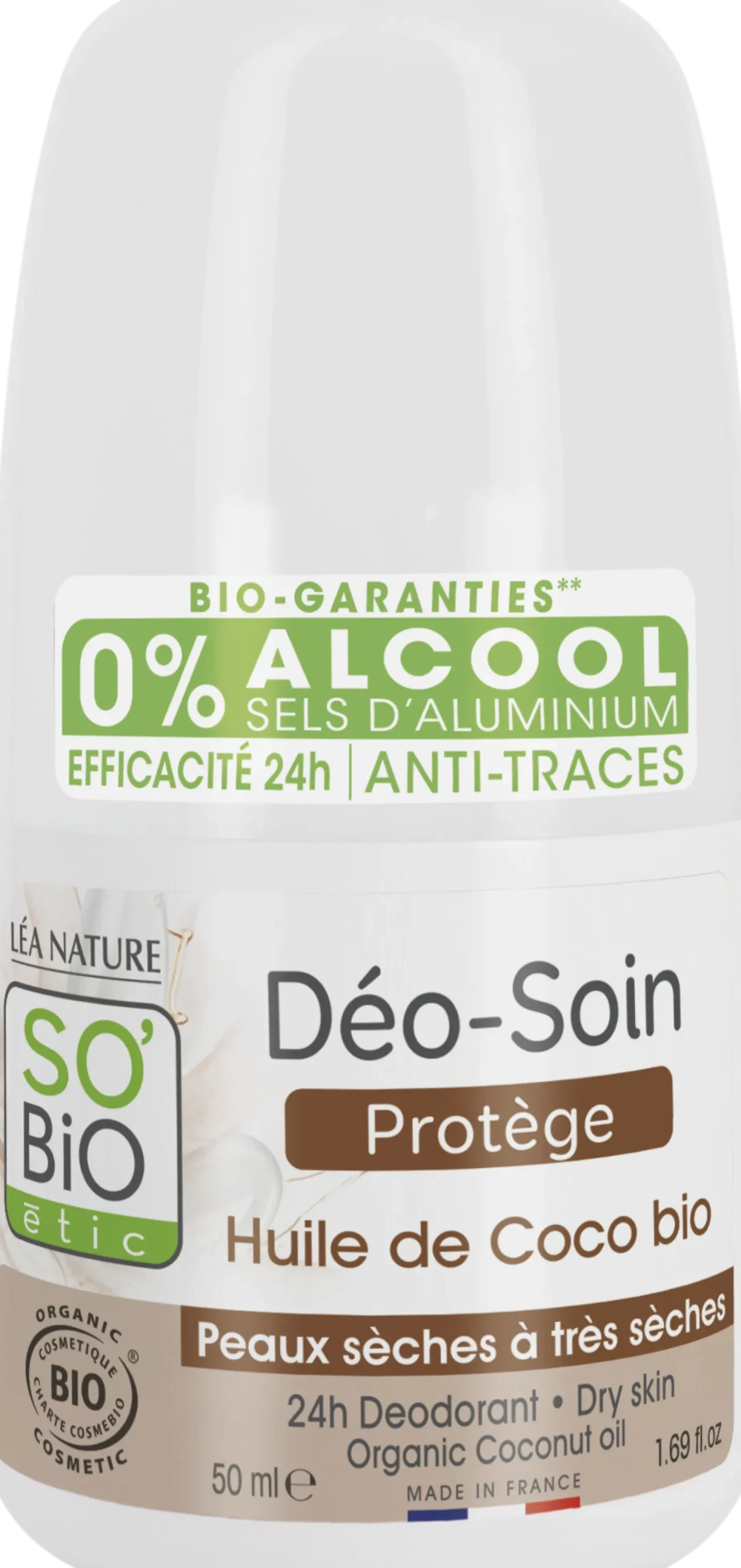 Deodorante Protettivo al Cocco Bio, 50 ml