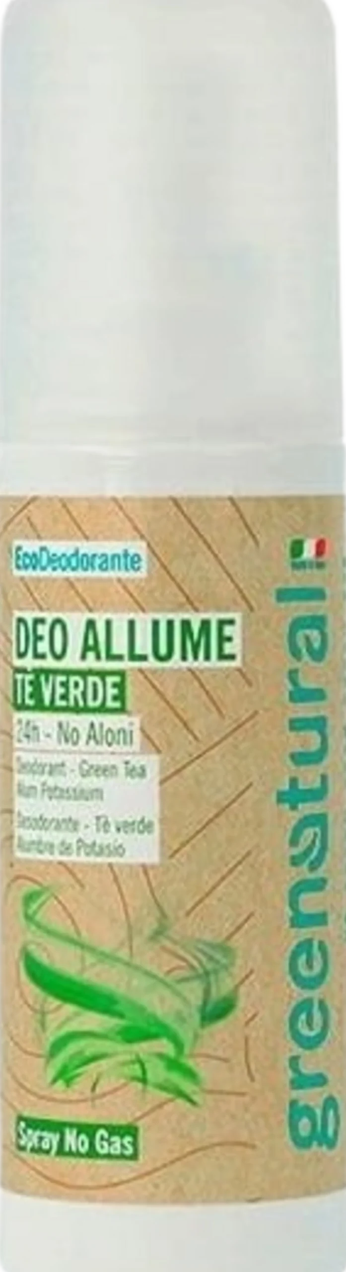 Deodorante Spray Allume di Potassio e The Verde, 100 ml
