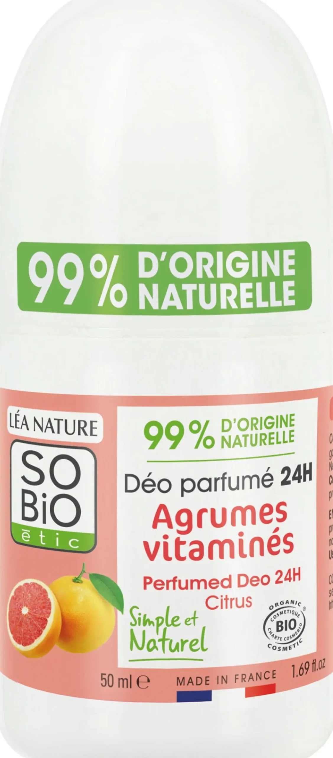 Deo Roll-on Profumato agli Agrumi, 50 ml